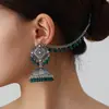 Conjunto de Brincos com Sino e Franja de Strass Estilo Étnico Retrô Transfronteiriço e Corrente para Cabelo, Acessórios de Moda de Alta Qualidade e Elegantes