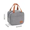 Bolsa de almuerzo portátil al por mayor versión coreana de bolsa de lonchera de gran capacidad bolsa de hielo impermeable de papel de aluminio engrosado bolsa de almuerzo transfronteriza