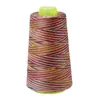 402 Linha Colorida/Linha de Costura Colorida 3000 Jardas Linha Degradê Linha Arco-Íris Cone de Linha para Costura Manual Doméstica