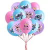 Nueva decoración para fiesta temática de Stiffle rosa, bandera de cumpleaños infantil, pastel, tarjeta, globo, traje