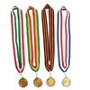 Cordão de Medalha de 3cm para competições, eventos esportivos, alças de premiação para festas, alças de pescoço, alças triangulares de maratona