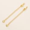 18K True Gold Color Preservação Galvanizado Amor Gotas de Água Extensão Cauda Corrente DIY Jóias Feitas à Mão Colar Pulseira Lagosta Fivela Acessórios