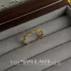 Colección de Anillos Abiertos Dorados con Circonita Brillante Vintage Moda Literaria Retro Estilo de Lujo Accesible Joyería de Mano de Gama Alta