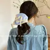 Pañuelo Cuadrado de Encaje a Cuadros Estilo Coreano para el Cabello, Lazo para el Cabello, Diadema Cuadrada Estilo Coreano para Peinados de Moño