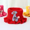 Bufanda para bebé otoño e invierno engrosada cálida linda para niños y niñas cuello bufanda de lana tejida para niños cubrir cuello