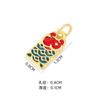 Bênção Estilo Chinês com o Texto de um Futuro Brilhante, Acessórios Personalizados em Liga de Zinco com Esmalte Gotejado, Pingente de Boa Sorte e Bênção, Atacado de Fabricante