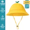 Sombrero Amarillo Pequeño para Niños Sombrero de Jardín de Infancia Estampado con Logo Estudiante de Primaria Paseo de Primavera Protección Solar Sombrero para el Sol Sombrero de Pescador Sombrero de Custodia