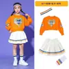 Roupas de performance de cheerleading para crianças roupas esportivas de primavera para alunos do ensino fundamental e médio manga longa roupas de performance de cheerleading para cerimônia de abertura