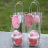 5.12 Día de la Enfermera Regalo de Acompañamiento Decoración de Cupcake Bobo Tulipán Blanco Ángel Etiqueta Colgante Bolsa de Regalo de Mano