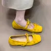 Zapatos de mujer estilo francés para aumentar la altura, nuevo modelo de verano 2026, adecuados para combinar con faldas, zapatos Mary Jane para mujer, estilo ballet, zapatos de noche elegantes