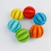 Brinquedo para cachorro dispensador de comida, bola de roer, brinquedo educativo para alívio do tédio, durável para animais de estimação, bola de melancia para limpeza dos dentes