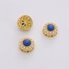 Cobre oro 18K cloisonné cuentas de joyería hechas a mano diy flores mariposa cuentas conservadoras del color pulsera material para abalorios