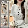 Pijama feminino transfronteiriço novo de manga curta e calça comprida, coleção primavera/outono/verão 2026, plus size, caimento solto, com padrões em relevo e estampas fofas de desenhos animados, adequado para roupa de casa