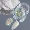 Arte de Unhas Transfronteiriça Pó Aurora Opalino Lantejoulas Glitter Joias de Unha Pó Polarizado Yunjin Pacote Misto Super Brilhante