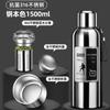 Botella Térmica de Gran Capacidad para Deportes al Aire Libre y Viajes Taza Térmica Simple de Acero Inoxidable Taza Conveniente para Hombres con Separación de Té y Agua