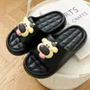 Lindas pantuflas de cachorro para mujer, sandalias de plataforma de suela gruesa para usar al aire libre, pantuflas para el hogar en interiores, zapatos de playa para hombre
