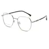 Estilo de Alta Gama, Se Pueden Personalizar con Lentes Graduados, Anti Luz Azul, Nuevos Lentes Metálicos Ultraligeros Plateados para Hombres, Monturas Versátiles para Mujeres