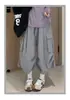 Pantalones cargo de verano finos color caqui para mujer, para figuras petite, pantalones deportivos de secado rápido, pantalones holgados y casuales de longitud media