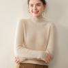 Novo Top Base de Malha Cashmere Outono/Inverno 2026 Feminino Gola Alta Meia, Confortável, Macio, Amigo da Pele, Versátil e Quente