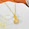 Collar estilo antiguo, lleno de circonita, diseño de bolsa de dinero y bolsa de la fortuna, accesorio para mujer, nuevo estilo chino, lujo ligero, accesorio de cadena para clavícula elegante y sofisticado