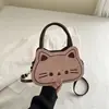 Gato de Pan Lindo y Divertido 2025 Escarchado Nueva Moda Versátil Simple De Alta Gama Bolso de Hombro Cruzado de Mano