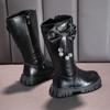 Botas Altas para Niñas 2026 Nuevo Estilo Botas Genuinas de Piel Suave Tendencia Otoño e Invierno Botas Largas de Moda Estilo Princesa Botas Elegantes