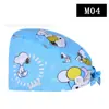 Gorro Quirúrgico Estampado de Algodón Europeo y Americano, Gorro Baotou para Cabello Largo, Gorro de Enfermera, Gorro de Doctor, Gorro de Postparto, Gorro Antipolvo Dental