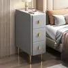 Mesita de Noche Mini de Madera Maciza Moderna Minimalista 20cm Gabinete de Almacenamiento Pequeño Gabinete de Almacenamiento Armario Estrecho Ultra Gabinete de Noche