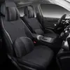 Almofada de assento de carro personalizada para todas as estações, assento perfurado de camurça, assento respirável de couro artificial de alta qualidade