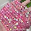Cuentas redondas de piedra lunar sintética, esmeriladas/brillantes, accesorios de joyería DIY semiacabada, venta al por mayor transfronteriza