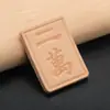Llavero de Cuero para Mahjong Simple Hecho a Mano de Piel de Vaca Colgante de Llave de Mahjong Cuero Creativo
