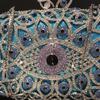 Bolsa de noite Olho de Diamante Horizontal fornecimento transfronteiriço Bolsa quadrada pequena com incrustação de diamantes bolsa clutch quadrada horizontal para banquete com diamantes em toda a superfície Bolsa feminina