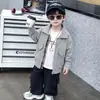 Chaqueta de Otoño para Niños 2026 Nuevo Estilo de Otoño Chaqueta Casual Versátil para Niños Estilo Coreano Chaqueta Guapa Top