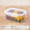Caixa Portátil de Grau Alimentício para Conservar Alimentos Frescos Caixa de Armazenamento de Frutas e Vegetais para Geladeira Grande Capacidade Congelador Selada à Prova de Umidade Caixa Organizadora