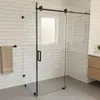 Cabina de ducha con puerta corredera de acero inoxidable transfronteriza, puerta corredera estable y duradera, mampara de baño personalizada por el fabricante