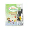 Libro de Práctica de Escritura a Mano para Niños con Ritmo Francés Transfronterizo, Cuaderno de Entrenamiento de Control del Bolígrafo, Libro de Escritura Mágica Desaparecente, Divertida Práctica de Escritura con Bolígrafo Duro para Niños Pequeños
