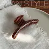 Un Nuevo Pinza para el Cabello de Acetato de Lan con un Toque de Alta Gama, Exquisita y Versátil Pinza de Pelo de Lunares, Accesorio para el Cabello para la Parte Posterior de la Cabeza, Pinza de Tiburón