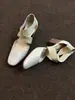 Versión de Piel de Vaca~Bailarinas Retro de Tira Cruzada, Sandalias de Punta Cerrada para Mujer, Zapatos de Tacón Cuadrado para Mujer, Zapatos Mary Jane de Tacón Grueso
