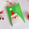Caja de regalo de cartón para turrón de reno de Santa Claus de 4 estilos caja para galletas empaque para repostería