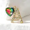 1 Pieza de Moda con Brillantes de Cristal Completo, Hermosa Forma de Letra Inglesa, Accesorios para Joyería DIY, Colgante