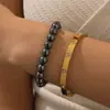 Pulsera de Acero Inoxidable con Galvanoplastia al Vacío de Oro de 18 Quilates, Múltiples Estilos de Juegos de Joyería Apilables de Acero de Titanio con Diamantes y Piedras para Mujer
