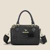 Bolso Explosivo Boston para Mujer 2025 Out Gran Capacidad Bolso para Madre de Mediana Edad Cuero Suave Bolso de Hombro Cruzado para Mujer