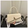 Bolsa Quadrada Pequena Casual Texturizada Simples Nova Primavera/Verão 2026, Bolsa de Ombro Transversal Feminina Única Tendência Chique Nicho