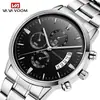 Reloj de Pulsera de Acero Inoxidable Amazon Transfronterizo para Hombre Moda de Negocios Europea y Americana Ocio Calendario Reloj de Cuarzo Venta al por Mayor