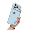 Capa de Celular Rosto Sorridente Coração de Amor Adequada para iPhone 17 Pro Max, Novo Modelo para Apple 16 Pro, Niche 15 Pro, 16 Couro