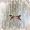El Nuevo Bestseller Europeo y Americano de HuaJie: Pendientes Elegantes y Lindos de Pájaro con Circonita para Mujer, Joyería para Orejas de Venta Caliente Transfronteriza al por Mayor