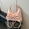 Estilo Doce Rosa Bolsa de Ombro para o Dia a Dia Feminina 2025 Nova Grande Capacidade Uma Bolsa Tote Multiúso para Estudante