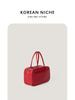 Bolso negro de estilo japonés y coreano para otoño e invierno 2024, nuevo y versátil, diseño nicho, moda de alta gama, bolso de mano versátil para mujer