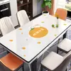 Jogo americano lavável à prova de óleo à prova d'água anti-queimadura isolante térmico protetor de mesa de vidro macio pvc tapete retangular para mesa de centro