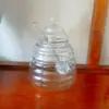 Tarro de Miel de Vid Pequeño con Forma de Panal, Tarro Casero para Mermelada con Palillo Mezclador